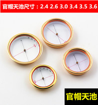 Jifutang Luo Guoyuan official hat Tianchi 2 4cm 26cm 3 6cm Feng Shui compass compass