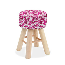 Japanese fashion brand bape pink camouflage round stool chair Ape ape furniture Hipster home apartment Shoe shop equipment