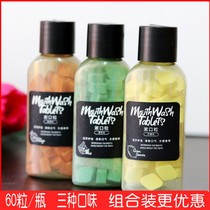 Gargle clean to calculus mouthwash portable sterilization antibacterial Mint Lemon orange flavor to remove bad breath