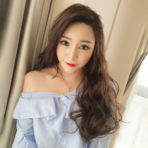假发女长卷发大波浪网红可爱U型半头套长卷发无痕隐形假发女长发