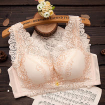 Large size rimless vest type anti-light bra bandeau gathered adjustment bra Sexy thin underwear womens suit