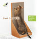 Cat World Japan Mju vertical corrugated cat scratching board cat nest cat bed straight folding packaging large size