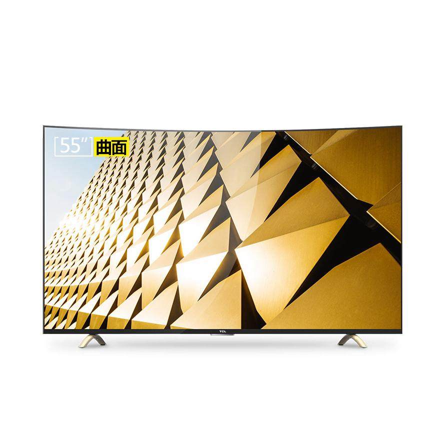tcl d55a9c 55吋曲面4k超高清超薄智能网络led液晶曲屏电视机包邮