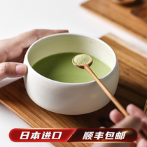 Pozo-si kiln glaze large match bowl Japan imports crude pottery tea washer hand tea ceremony tea