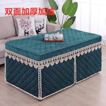 Fire cover cover electric stove cover 12 pieces of square household fire table cover thick double-sided velvet fire cover