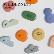 Wilderness call) Your mood series brooch Refrigerator stickers Niche independent design handmade creative ceramics
