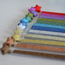 Wishing bottle Lucky Star glass origami handmade creative birthday flash drill solid color stacked star paper five-pointed star
