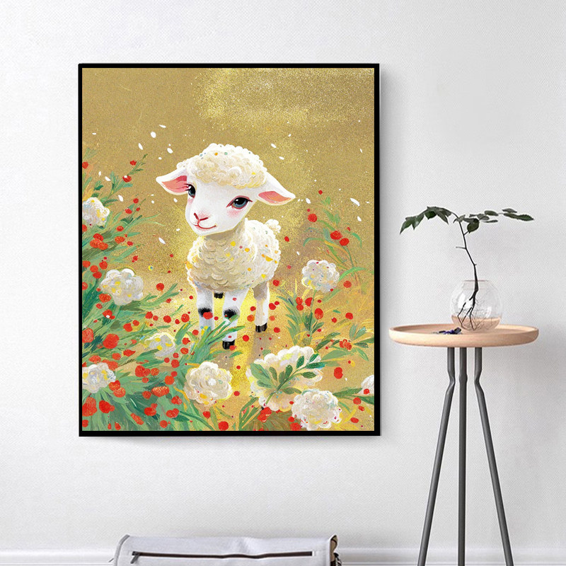 羊　油彩画 羊数字油画-羊数字油画促销价格、羊数字油画品牌- 淘宝