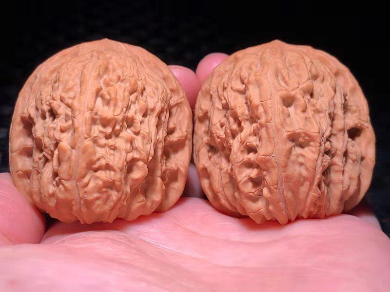 核核美美文玩核桃-44.0高欢狮子头原树野生小众精品收藏级