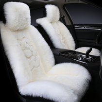 Winter high and low wool pure wool car wool mat short wool sheep cutting velvet leather integrated cushion short plush seat cushion