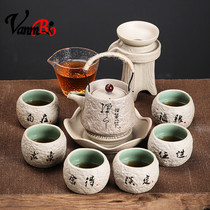 Light luxury high-end kung fu tea set set home living room Zen Chinese cooking teapot tea cup ceramic set