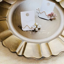 Korea Nyu Nyu Nyu Luxury Fritillaria Flower Water Drill Inlaid Side Clip Hairpin Clip Netting Red Retro Temperament