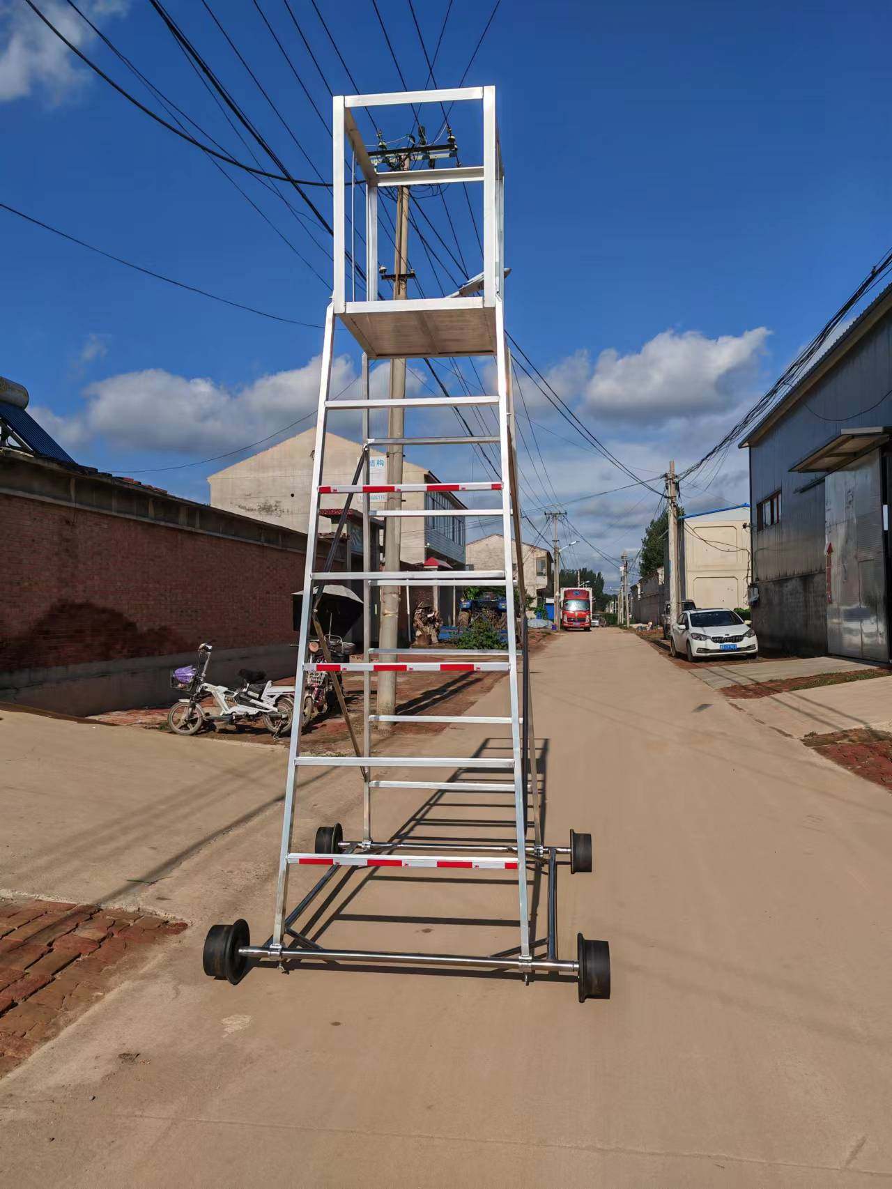 多功能铁路梯车 铝合金安全型梯车 登高安全爬梯