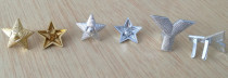 The regular 87 star 85 yellow star 96 reserve Y character School Lieutenant star emblem eight seven epaulettes star emblem metal Army Fan Collection