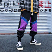 DEEPFEAT High Street Functional 3D Patchwork 3M Ankle Pants Unisex Couple Hip Hop Casual Trousers