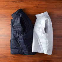 Handle stock tail goods Mens casual lightweight cotton waistcoat Zipper Large size stand-up collar loose tooling Waistcoat vest