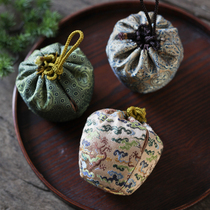 Chinese traditional Song brocade master Cup Tea Cup bag kung fu tea set Bowl tea jar bag travel convenient small cloth bag