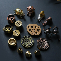 Fanyue double alloy copper gourd incense plug mini incense burner Incense seat line incense tray Incense rack Incense incense burner