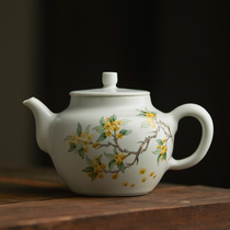 Jingdezhen hand-painted Chinese ceramic hand-painted osmanthus large teapot bubble teapot single pot household tea maker