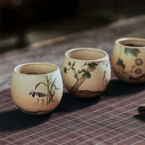 Fanyue Jingdezhen full hand-painted Goose Yellow Kiln small teacup Cup kung fu tea set master tea warm hand Cup