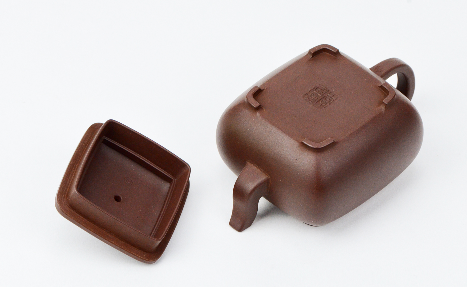 宜兴紫砂壶方器名家茶壶李国琴全手工原矿老紫泥琴方壶功夫茶具