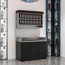 Net Red Barber shop stainless steel cream rack floor-to-ceiling hair shop hair dyeing cabinet storage cabinet storage cabinet hair salon dedicated