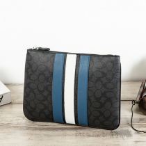 Hong Kong mens new trendy simple fashionable mens bag all match clutch bag outdoor street contrast clutch bag