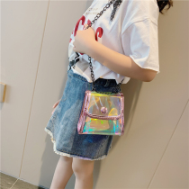 Childrens jelly bag summer 2020 new girls transparent laser messenger bag small backpack trend baby shoulder bag