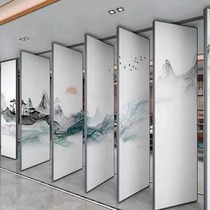 Hotel movable partition wall banquet hall box soundproofing office dance studio mobile screen folding sliding door