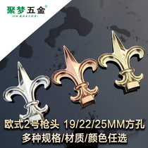 Jumeng 201#304#316# stainless steel decorative gun head boutique European style No. 2 gun head guardrail Wall anti-climbing