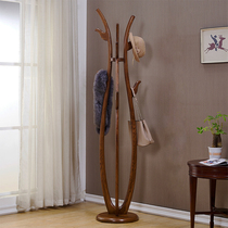 Hanghanger Landing bedroom Full solid wood Clothes hat rack Home Living room big clothes rack Subnet Red New Chinese shelve
