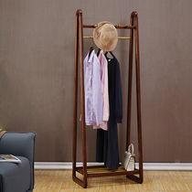 Hanghanger Ground Floor Bedroom Solid Wood Shelve Multifunction Clothes Hat Rack Home Living Room Wood Clothes Rack Containing