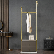 Hanghanger Ground Floor Bedroom Stainless Steel Cabinet multifunction Clothes hat rack Living room Home clothes rack containing objects