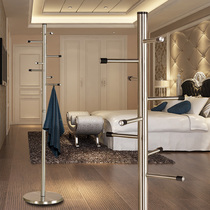 Hanghanger Ground Floor Bedroom Home Clothes Rack Creativity Mesh Red Stainless Steel Modern Minima Single Rod Type Cloakhat Rack