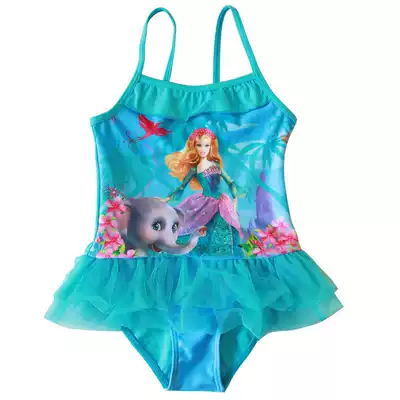 Children's swimsuit Girls Swimsuit Princess swimsuit Baby one-piece Cute Princess swimsuit Quick-drying swimsuit