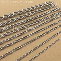 1 2mm thick 304 stainless steel chain Hanging chain Fine stainless steel chain Iron chain Listed chain not welded 1 meter price