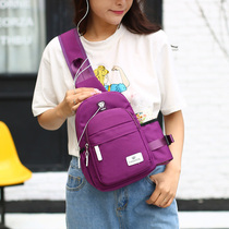 New breast pack backpack outdoor sports lean ride bag bag bag for men and women bag Han version of bag bag