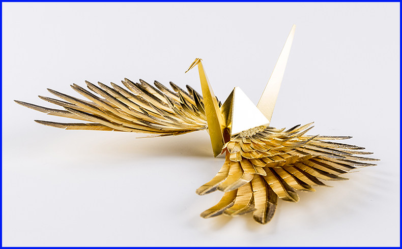 拼酷千纸鹤3d立体拼图diy金属拼装模型创意浪漫情人节送女生礼物