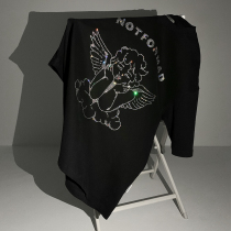 NOTFORMAD (NFM)tide brand heavy industry Angel rhinestone T-shirt Hip hop high street short-sleeved TEE men and women