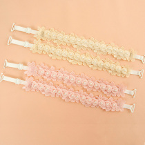 Embroidered nylon invisible versatile cute lace lace fabric shoulder strap underwear sexy exposed decoration