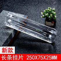 Long transparent glass wall hanging piece glass brick Solid crystal brick Glass hanging piece wall brick wall sticker partition wall decoration