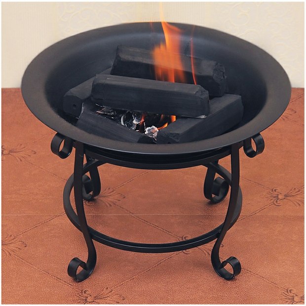 冬天取暖火盆架铁艺火炉架婚庆火盆灯取暖火盆立式火盆烧烤架热卖