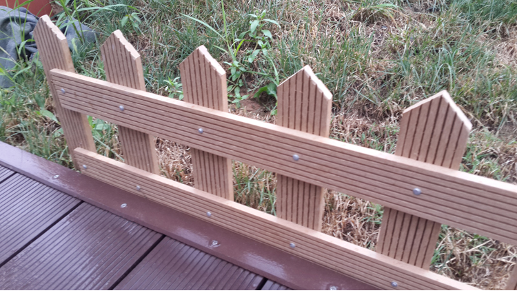 防腐栅栏花盆围栏塑木料篱笆宠物塑木栅栏田园花园围栏耐用美观