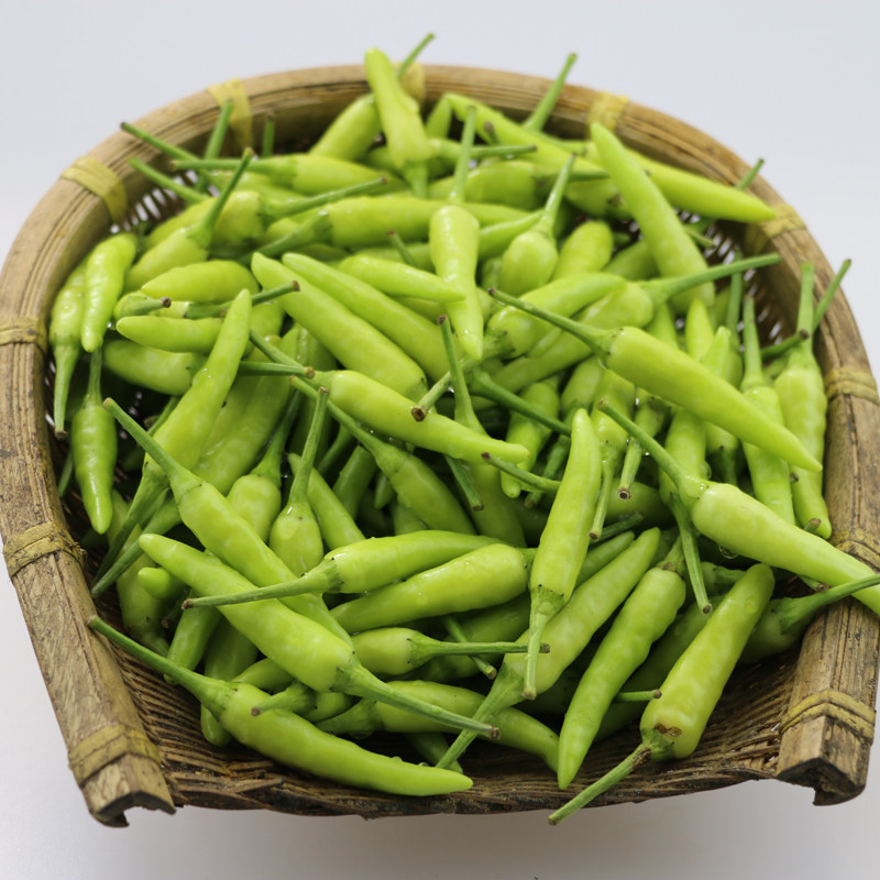 辣椒新鲜蔬菜农家小米椒朝天椒特辣野山椒泡椒青辣椒现摘现发3斤
