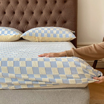 Export Japan clearance goods A category Chessboard G Baby Suede Bunk Winter Thickened Student Milk Gush Linen