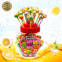 Xu Fuji multi-doodle stick mixed fruit juice lollipop 108 wedding celebration candy Childrens small snack bucket Bulk