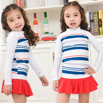 Diving suit childrens swimsuit male and female split middle child child quick-drying long sleeve waterproof mother suit beach sunscreen set