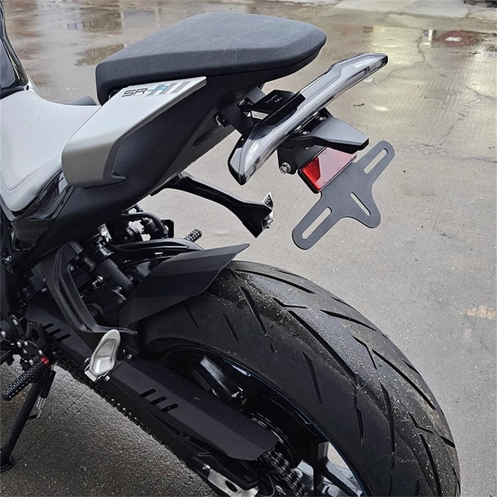 r改装短尾牌照架可折叠车牌支架不锈钢无损安装