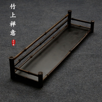 Zizhu tea cup holder cup holder tea cup shelf tea cup cushion bamboo ancient rack tea ceremony accessories kung fu tea set