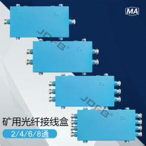 JHHG-4 mine fiber optic junction box FHG4 mine optical cable tray fiber box explosion-proof Port iron bell mouth